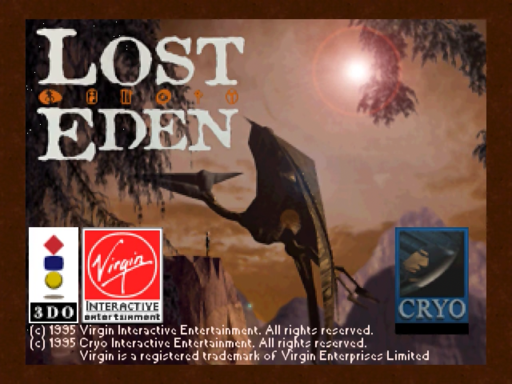 Lost Eden title screen for 3DO